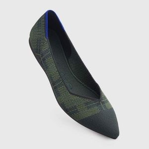 Rothy’s Points in Racer Green Check
